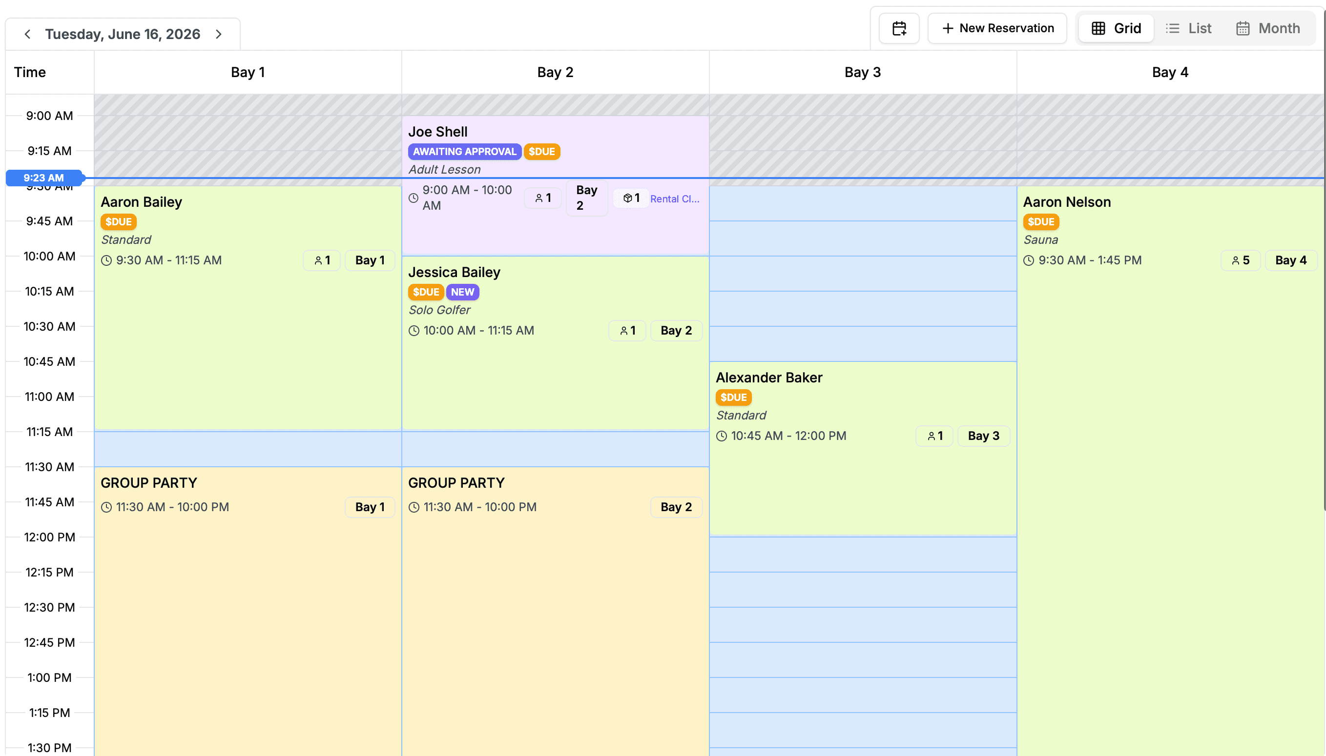 Drag & Drop Booking